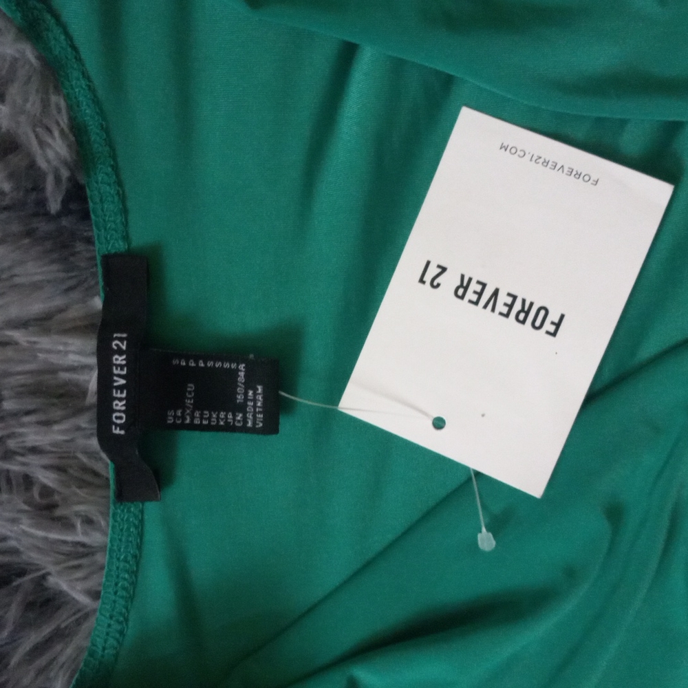 NWT Green Bodysuit Forever 21 size small - Picture 2 of 11